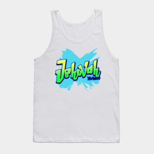 Jehovah-Yahweh Spray Paint Christian Tank Top